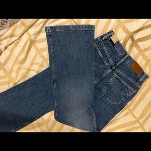 Madewell 11” High-Rise Flare in Mersey Wash - Welt Pocket Edition